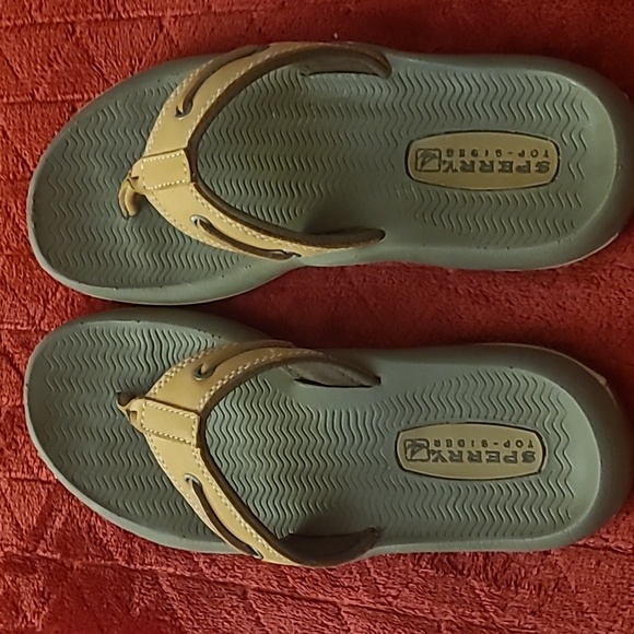 Sperry Tan and Gray Sandals - Picture 3 of 5